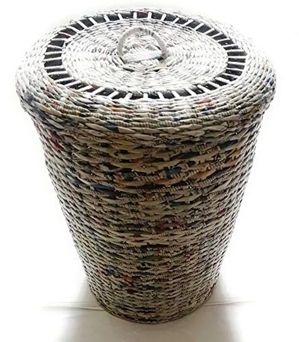Sonas_Creation_Paperus,_Large,_Natural,_Laundry_Basket_with_Lid,_Hamper,_Toys_Storage_Basket_with_Cover,_35_Liters,_17_Inches_Tall,_Eco_Friendly,_Handmade,_of_Paper_Ropes