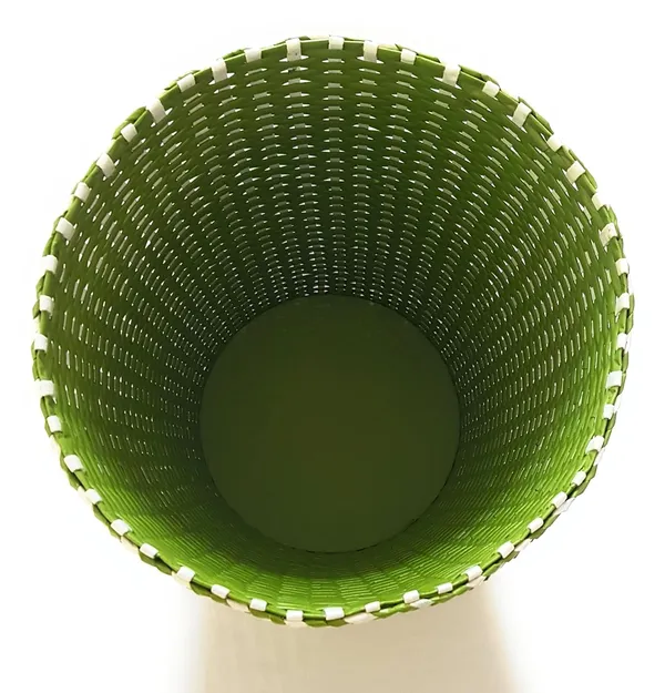 Sonas_Creations_Paperus,_Large_Laundry_Basket,_Hamper,_Toys_Storage_Basket,_Olive_Green_&_White,_35_Liters,_17_Inches_Tall,_Eco_Friendly,_Handmade,_of_Paper_Ropes