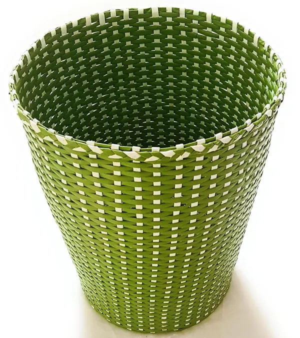 Sonas_Creations_Paperus,_Large_Laundry_Basket,_Hamper,_Toys_Storage_Basket,_Olive_Green_&_White,_35_Liters,_17_Inches_Tall,_Eco_Friendly,_Handmade,_of_Paper_Ropes