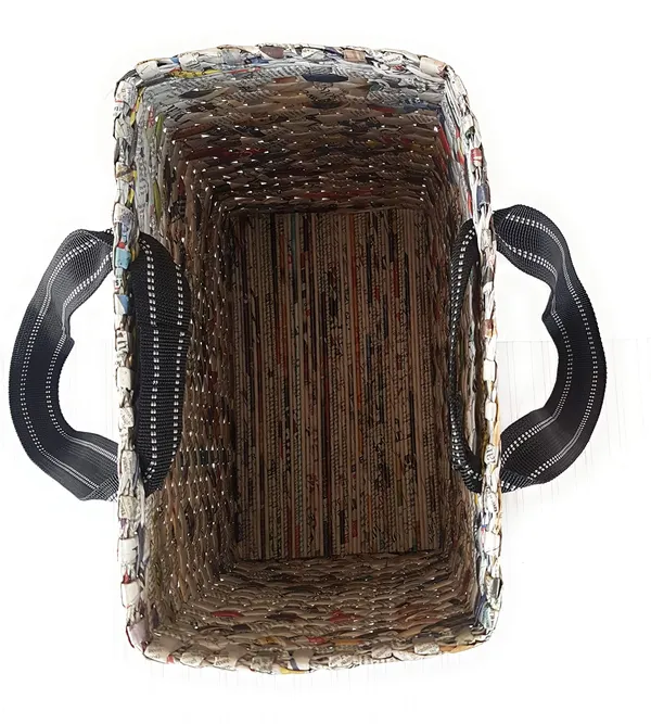 Paperus_,_Large_Lunch_Bag_for_Office,_Tiffin_Basket,_Picnic_Basket,_Natural,_Eco-Friendly,_Handmade,_of_Paper_Ropes,_7-inch_Wide_at_Base,_12_Inch_Length_&_11_Inch_Height