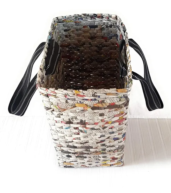 Paperus_Sonas_Creation,_Large_Lunch_Bag_for_Office,_Tiffin_Basket,_Picnic_Basket,_Natural,_Eco-Friendly,_Handmade,_of_Paper_Ropes,_7-inch_Wide_at_Base,_12_Inch_Length_&_11_Inch_Height
