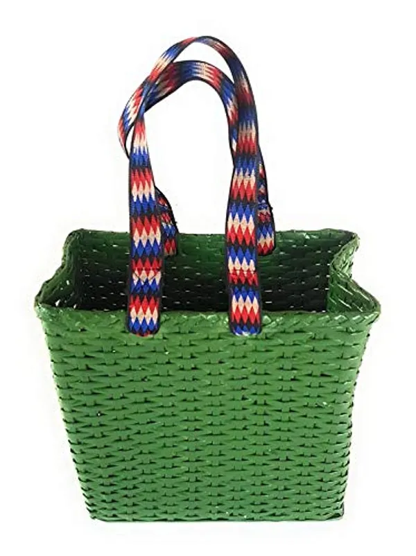 Paperus_Sonas_Creation,_Green_SMALL_Lunch_Bag,_Carry_Bag,_Tiffin_Bag,_Handbag_for_Carrying_Small_Lunchbox,_Water_Bottle,_Eco-Friendly,_Handmade,_5_Inch_Wide_at_Base,_in_Inches,_Length_10_&_Height_11