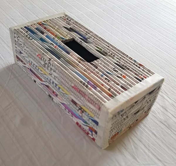 PAPERUS_Sonas_Creation,_Natural,_Tissue_Box_Cover,_Tissue_Box_Holder,_Eco-Friendly,_Handmade,_of_Paper_Ropes,