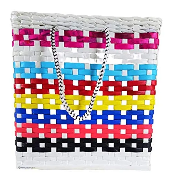 Sonas_Creation_PAPERUS_Unisex_Customizable_Small_Multicolor_White_Base_Carry_Bag_Shopping_Bag_Handbag_for_Lunchbox_Tiffin_Water_Bottles_Eco-Friendly_Handmade_of_Paper_Ropes_Size_in_Inches_H11XL10XB5