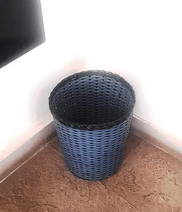Sonas_Creation_PAPERUS_Laundry_Basket,_(Grey_&_Black)_25_Liters,_13_Inches_Tall_(Eco_Friendly,_Handmade_of_Paper_Ropes)
