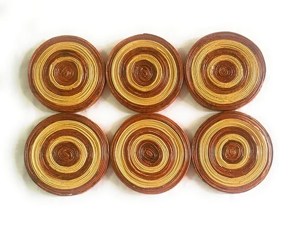 Sonas_Creation_Paperus,_Brown_&_Beige,_Set_of_6_Round_Coasters,_Coasters_for_Dining_Table,_Glass_&_Cups,_4_Inch_Diameter,_Eco_Friendly,_Handmade,_of_Paper_Ropes