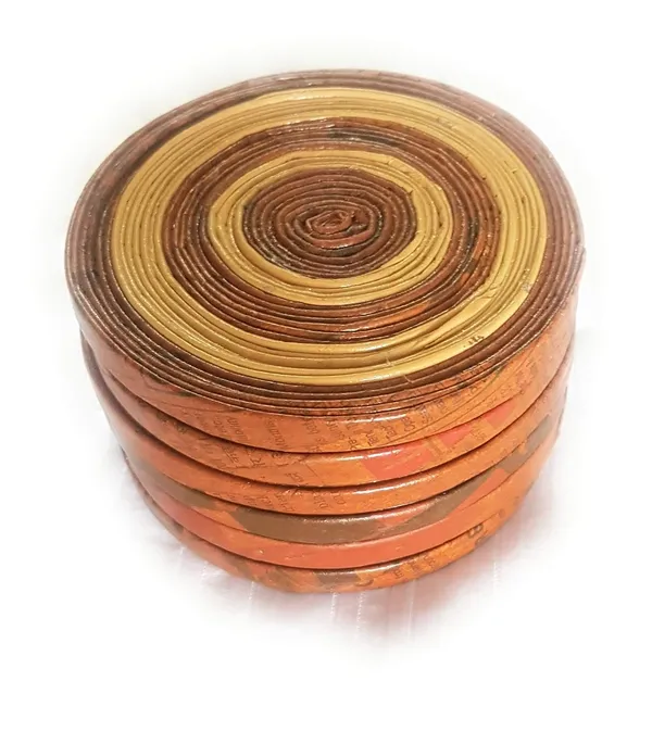 Sonas_Creation_Paperus,_Brown_&_Beige,_Set_of_6_Round_Coasters,_Coasters_for_Dining_Table,_Glass_&_Cups,_4_Inch_Diameter,_Eco_Friendly,_Handmade,_of_Paper_Ropes