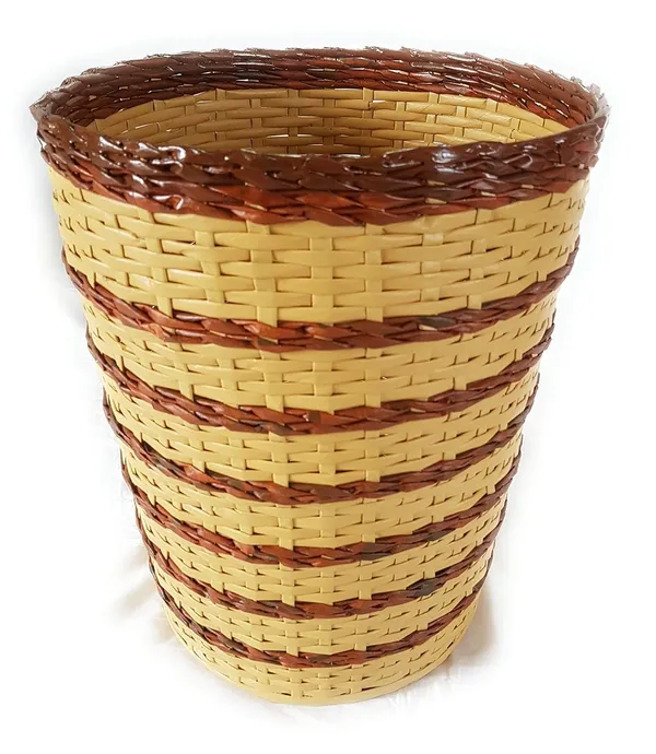 Sonas_Creation_Paperus,_Laundry_Basket,_Hamper,_Toys_Storage_Basket,_(Brown_&_Beige)_35_Liters,_17_Inch_or_43_CMs_Tall,_Eco_Friendly,_Handmade_of_Paper_Ropes
