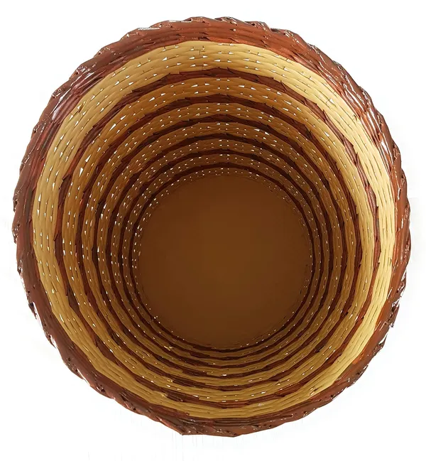 Sonas_Creation_Paperus,_Laundry_Basket,_Hamper,_Toys_Storage_Basket,_(Brown_&_Beige)_35_Liters,_17_Inch_or_43_CMs_Tall,_Eco_Friendly,_Handmade_of_Paper_Ropes