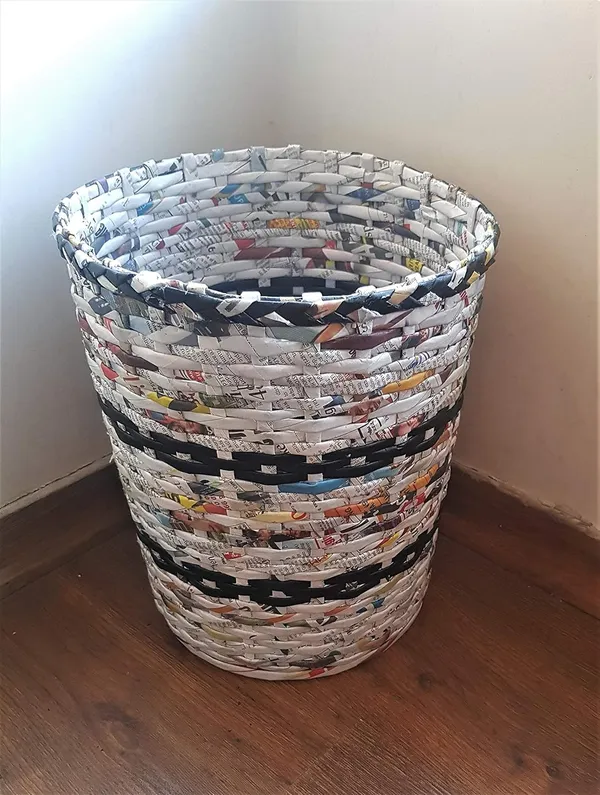 Sonas_Creation,_Big_Dustbin_for_Bedroom,_Waste_Basket_for_Home_11_Inch_Tall