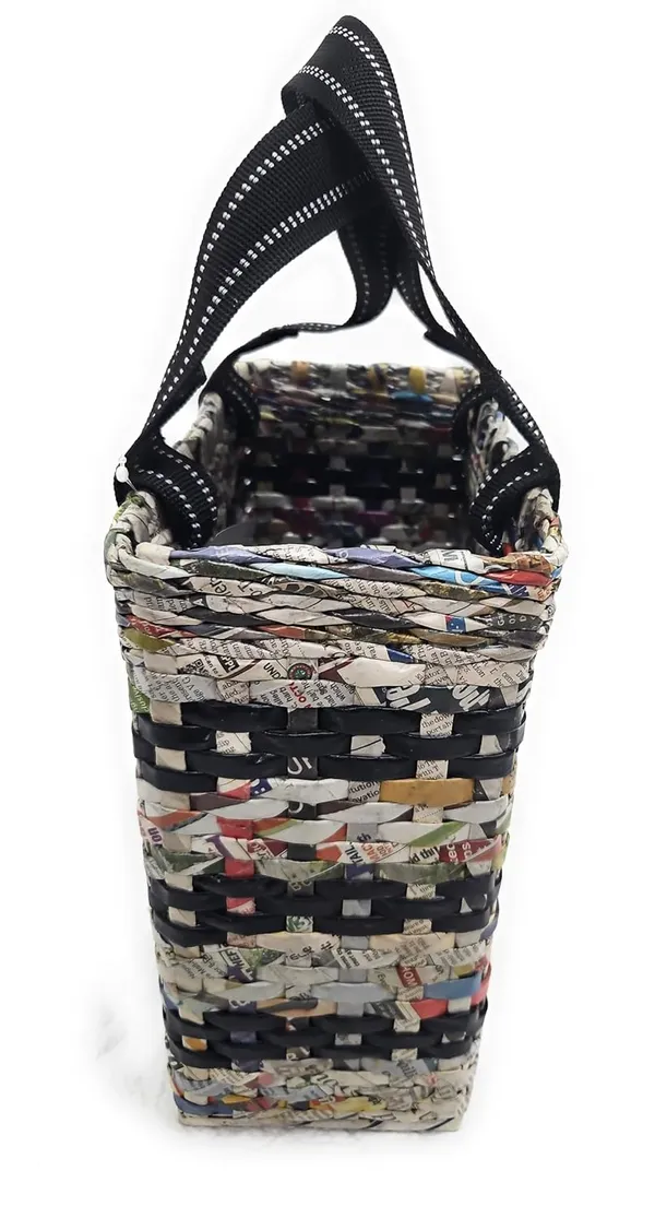 Sonas_Creation_Paperus,_Unisex_Natural_Black_Stripes,_SMALL,_Carry_Bag,_Shopping_Bag,_Hand_Bag_for_Lunchbox,_Tiffin,_Water_Bottles_Eco-Friendly_Handmade_of_Paper_Ropes_Size_in_Inches_H_11_X_L_10_X_B_5