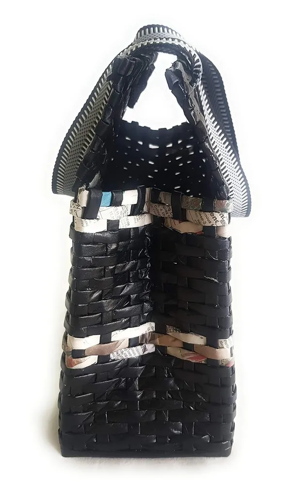 Sonas_Creation_PAPERUS_Unisex_Customizable_Black_With_Natural_Stripes_Carry_Shopping_Hand_Bag_for_Lunchbox_Tiffin_Water_Bottles_Eco-Friendly_Handmade_of_Paper_Ropes_Size_in_Inches_H_11_X_L_10_X_B_5
