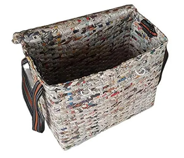 Paperus_Sonas_Creation,_Natural,_Large,_Lunch_Bag_with_a_Cover,_Tiffin_Basket_with_a_Lid,_Picnic_Basket,_Eco-Friendly,_Handmade,_of_Paper_Ropes_Size_in_Inches,_Height_11,_Length_14,_7_Wide_Base
