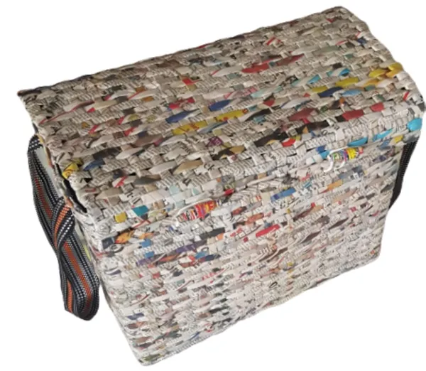 Paperus_Sonas_Creation,_Natural,_Large,_Lunch_Bag_with_a_Cover,_Tiffin_Basket_with_a_Lid,_Picnic_Basket,_Eco-Friendly,_Handmade,_of_Paper_Ropes_Size_in_Inches,_Height_11,_Length_14,_7_Wide_Base