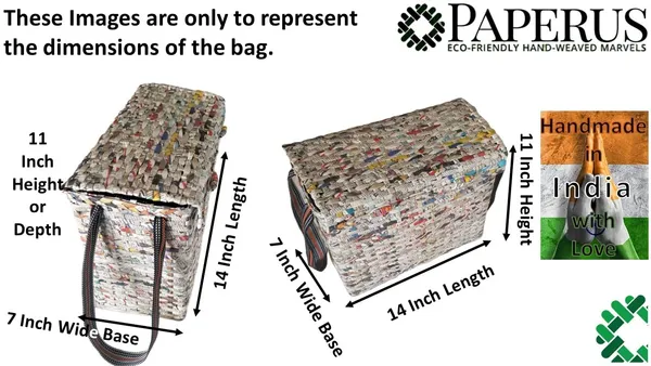Paperus_Sonas_Creation,_Natural,_Large,_Lunch_Bag_with_a_Cover,_Tiffin_Basket_with_a_Lid,_Picnic_Basket,_Eco-Friendly,_Handmade,_of_Paper_Ropes_Size_in_Inches,_Height_11,_Length_14,_7_Wide_Base
