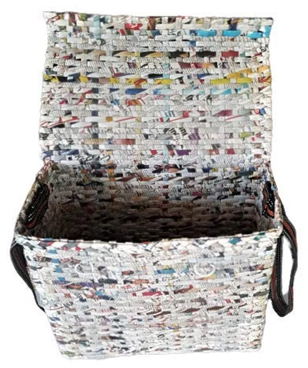 Paperus_Sonas_Creation,_Natural,_Large,_Lunch_Bag_with_a_Cover,_Tiffin_Basket_with_a_Lid,_Picnic_Basket,_Eco-Friendly,_Handmade,_of_Paper_Ropes_Size_in_Inches,_Height_11,_Length_14,_7_Wide_Base