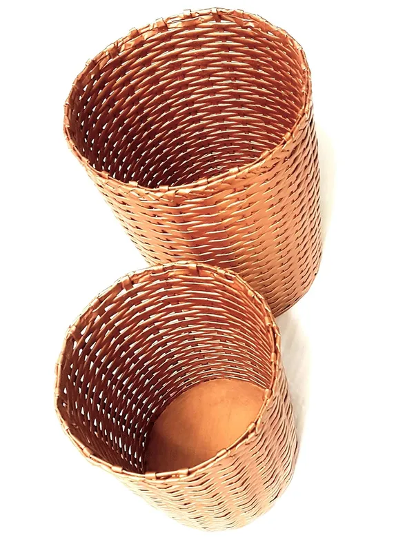 Sonas_Creation_Set_of_Big_&_Small_Dustbin_for_Home_Bedroom_11_&_8_Inch_Tall