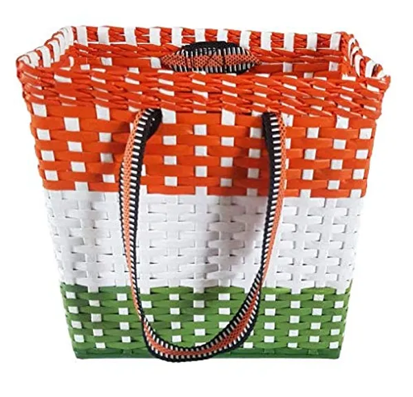 Sonas_Creation_PAPERUS_Independence_Day_Special_Customizable_Tri-Color_Handbag_Shopping_Carry_Bag_for_Carrying_Lunch_Box_Water_Bottle_Eco-Friendly_Handmade_of_Paper_Ropes_Size_in_Inches_H_11X_L10X_B5