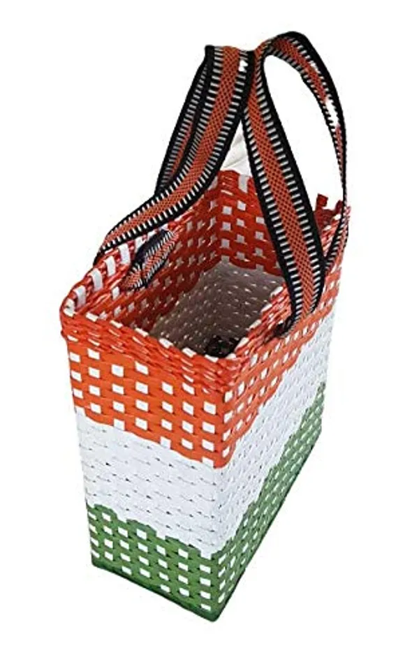 Sonas_Creation_PAPERUS_Independence_Day_Special_Customizable_Tri-Color_Handbag_Shopping_Carry_Bag_for_Carrying_Lunch_Box_Water_Bottle_Eco-Friendly_Handmade_of_Paper_Ropes_Size_in_Inches_H_11X_L10X_B5