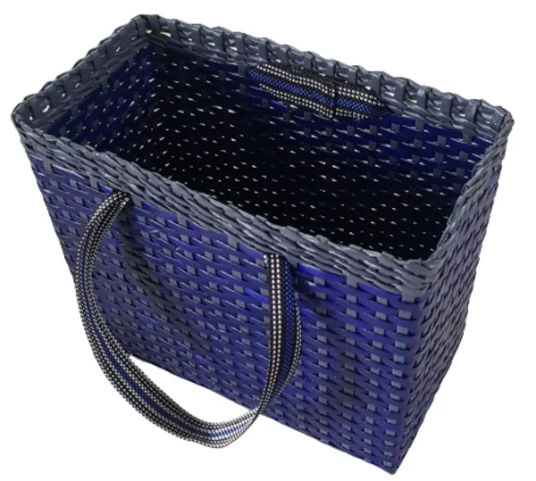 Paperus_Sonas_Creation,_Unisex,_Blue_&_Grey,_Large_Lunch_Bag_for_Office,_Tiffin_Basket,_Picnic_Basket,_Shopping_Bag,_Handbag,_Eco-Friendly,_Handmade_of_Paper_Ropes_Size_in_Inches_Ht.11_X_Lth14_X_B7