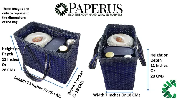 Paperus_Sonas_Creation,_Unisex,_Blue_&_Grey,_Large_Lunch_Bag_for_Office,_Tiffin_Basket,_Picnic_Basket,_Shopping_Bag,_Handbag,_Eco-Friendly,_Handmade_of_Paper_Ropes_Size_in_Inches_Ht.11_X_Lth14_X_B7