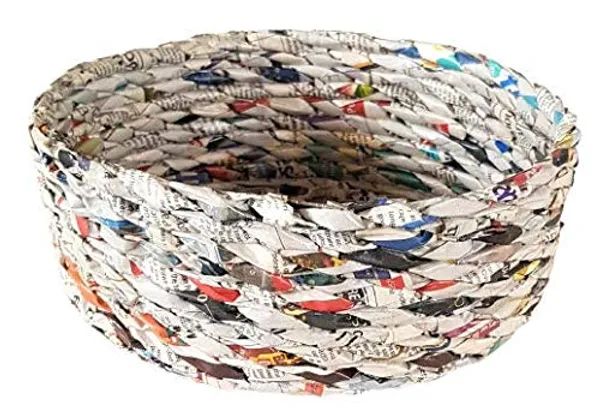 Sonas_Creation_Paperus,_Natural_Round_Storage_Basket,_Shelf_Basket,_Vegetables._Fruit_Basket,_Tray,_Sagan,_Bowl,_Accessories,_9.5_Inch_Diameter_3.5_Inch_Height_Eco-friendly,_Handmade,_of_Paper_Ropes