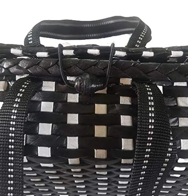 Sonas_Creation_PAPERUS_Unisex_Customizable_Black_&_White_Check_Carry_Shopping_Hand_Bag_for_Lunchbox_Tiffin_Water_Bottles_Eco-Friendly_Handmade_of_Paper_Ropes_Size_in_Inches_Height_11_X_L_10_X_B_5