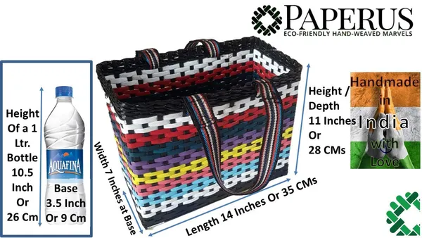 Sonas_Creation_Paperus,_Large,_Multicolor,_Lunch_Bag,_Picnic_Basket,_Carry_Bag,_Tiffin_Basket_for_Office,_Eco-Friendly,_Handmade,_of_Paper_Ropes_11_in_Tall_14_in_Length_7_in_Wide_Base
