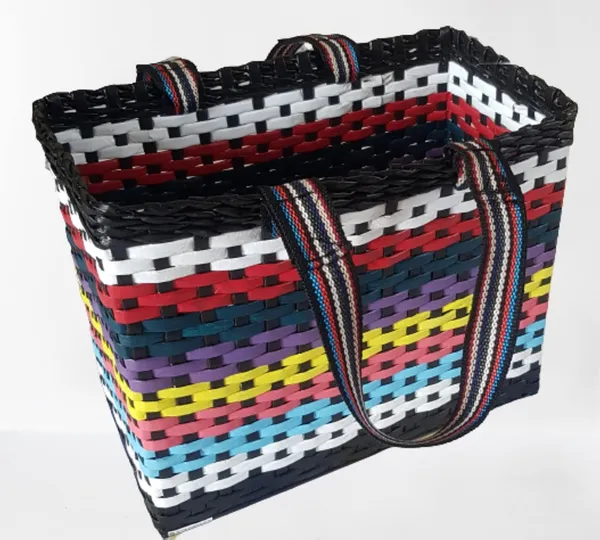 Sonas_Creation_Paperus,_Large,_Multicolor,_Lunch_Bag,_Picnic_Basket,_Carry_Bag,_Tiffin_Basket_for_Office,_Eco-Friendly,_Handmade,_of_Paper_Ropes_11_in_Tall_14_in_Length_7_in_Wide_Base