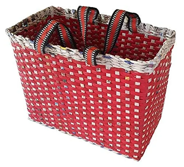 Sonas_Creation_Paperus,_Large,_Red,_Picnic_Basket,_Lunch_Bag_for_Office,_Shopping_Bag,_Big_Tiffin_Basket,_Carry_Bag,_Eco-Friendly,_Handmade,_of_Paper_Ropes_11_in_Tall_14_in_Length_7_in_Wide_Base