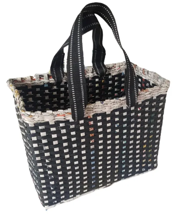 Sonas_Creation_Paperus,_Large,_Lunch_Bag,_Picnic_Basket,_Carry_Bag,_Tiffin_Basket_for_Office,_Eco-Friendly,_Handmade,_of_Paper_Ropes_11_in_Tall_14_in_Length_7_in_Wide_Base_(Black)