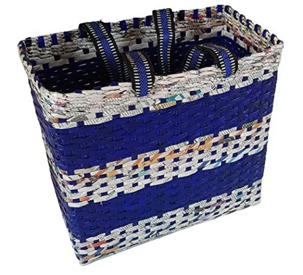Sonas_Creation_Paperus,_Large,_Blue,_Picnic_Basket,_Lunch_Bag_for_Office,_Shopping_Bag,_Big_Tiffin_Basket,_Carry_Bag,_Eco-Friendly,_Handmade,_of_Paper_Ropes_11_in_Tall_14_in_Length_7_in_Wide_Base
