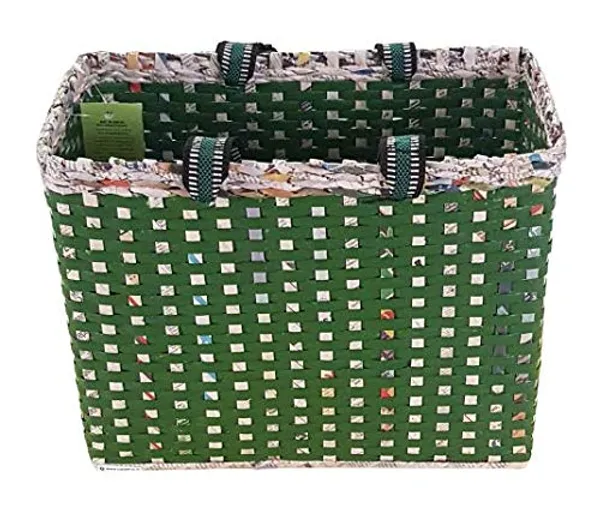Sonas_Creation_Paperus,_Large,_Green,_Picnic_Basket,_Lunch_Bag_for_Office,_Shopping_Bag,_Big_Tiffin_Basket,_Carry_Bag,_Eco-Friendly,_Handmade,_of_Paper_Ropes_11_in_Tall_14_in_Length_7_in_Wide_Base