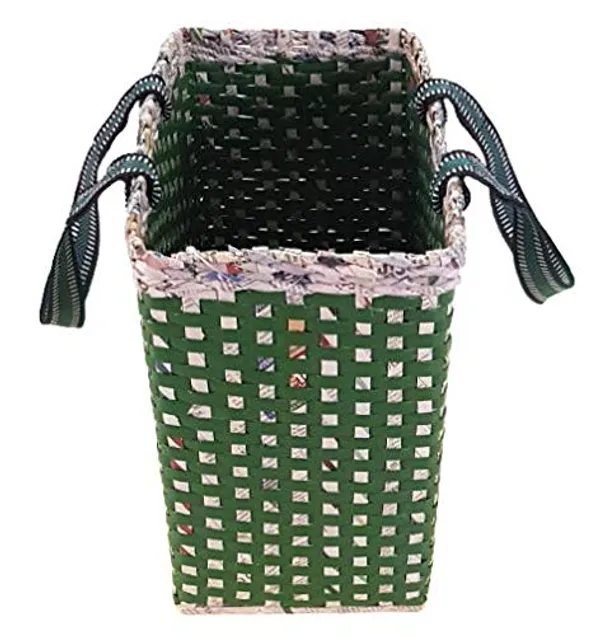 Sonas_Creation_Paperus,_Large,_Green,_Picnic_Basket,_Lunch_Bag_for_Office,_Shopping_Bag,_Big_Tiffin_Basket,_Carry_Bag,_Eco-Friendly,_Handmade,_of_Paper_Ropes_11_in_Tall_14_in_Length_7_in_Wide_Base