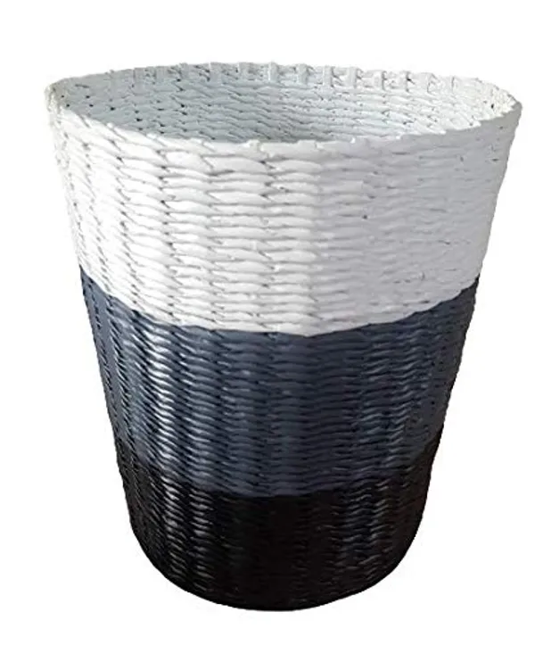 Sonas_Creation_Paperus,_Multi-purpose_Storage_&_Organizer_Baskets_in_4_Useful_Daily_Sizes._Dustbin,_Trash_Can,_Waste_Basket,_Eco-friendly,_Handmade_of_Paper_Ropes_(Small_8_inch)