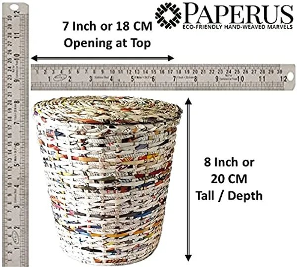Sonas_Creation,_SMALL_Dustbin_with_Lid_for_Bedroom,_8_Inch_Tall