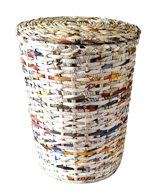 Sonas_Creation,_SMALL_Dustbin_with_Lid_for_Bedroom,_8_Inch_Tall