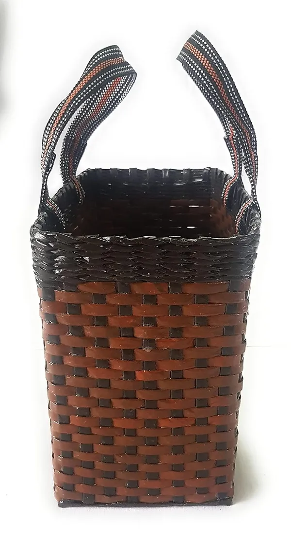 Paperus_Sonas_Creation_Light_&_Dark_Brown,_Carry_Bag,_Picnic_Basket,_Lunch_Bag,_Tiffin_Basket,_Shopping_Bag,_Eco-Friendly,_Handmade,_of_Paper_Ropes_Large_Size_in_Inch_H_11_X_L_14_X_W_7