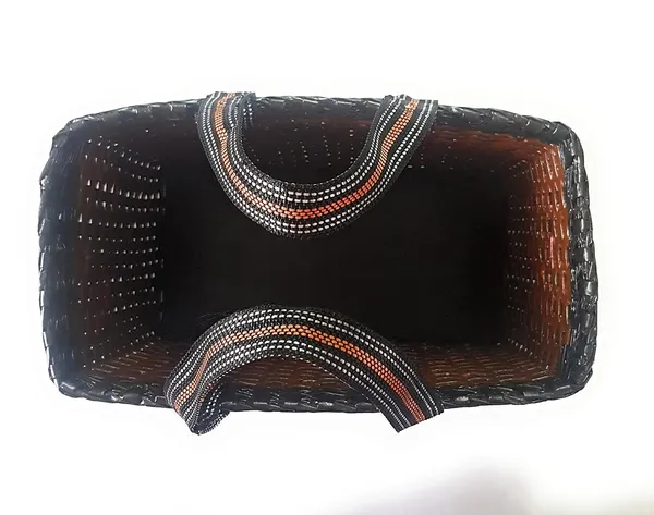 Paperus_Sonas_Creation_Light_&_Dark_Brown,_Carry_Bag,_Picnic_Basket,_Lunch_Bag,_Tiffin_Basket,_Shopping_Bag,_Eco-Friendly,_Handmade,_of_Paper_Ropes_Large_Size_in_Inch_H_11_X_L_14_X_W_7