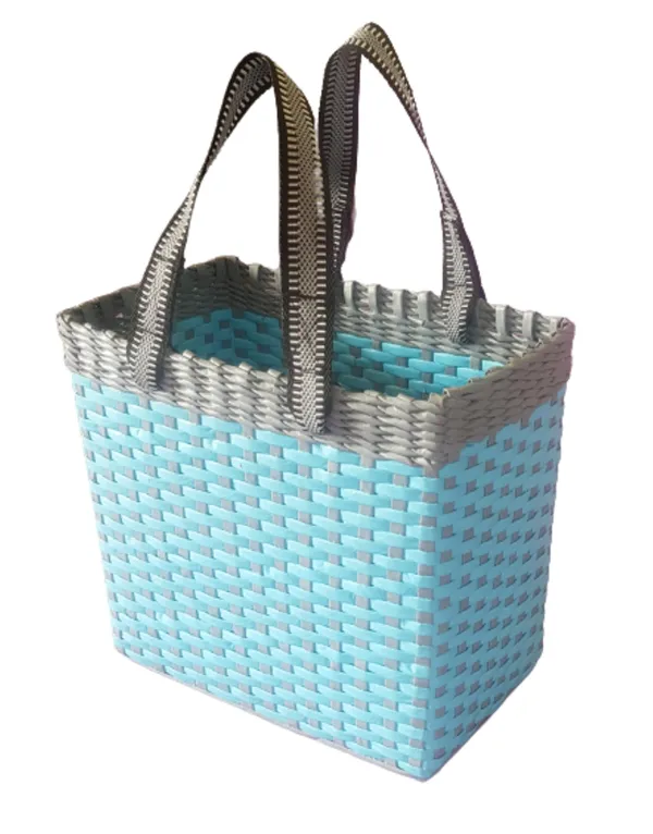 _Paperus,_Sky_Blue_&_Grey_Lunch_Bag_for_Office,_Tiffin_Basket,_Picnic_Basket,_Handbag_for_Lunch_Box,_Eco-friendly,_Handmade,_of_Paper_Ropes_Large_Size_Ht._11,_L_14,_7_inch_Wide_Base