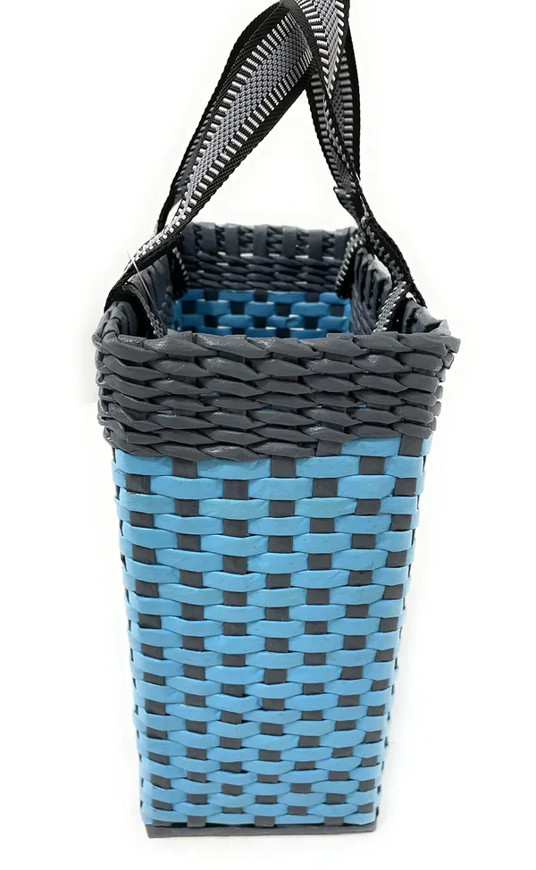 _Paperus,_Small,_Sky_Blue_&_Grey,_Carry_Bag,_Handbag,_Tiffin_Basket,_Lunch_Bag_for_Office,_Rectangular,_Eco-Friendly,_Handmade_of_Paper_Ropes,_in_Inch_11_H,_10_L,_5_Wide_Base,_10_Liter