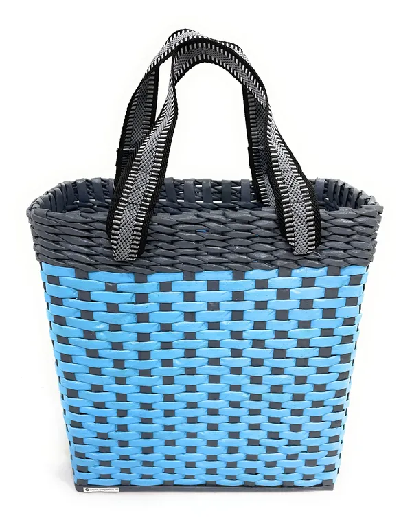 _Paperus,_Small,_Sky_Blue_&_Grey,_Carry_Bag,_Handbag,_Tiffin_Basket,_Lunch_Bag_for_Office,_Rectangular,_Eco-Friendly,_Handmade_of_Paper_Ropes,_in_Inch_11_H,_10_L,_5_Wide_Base,_10_Liter