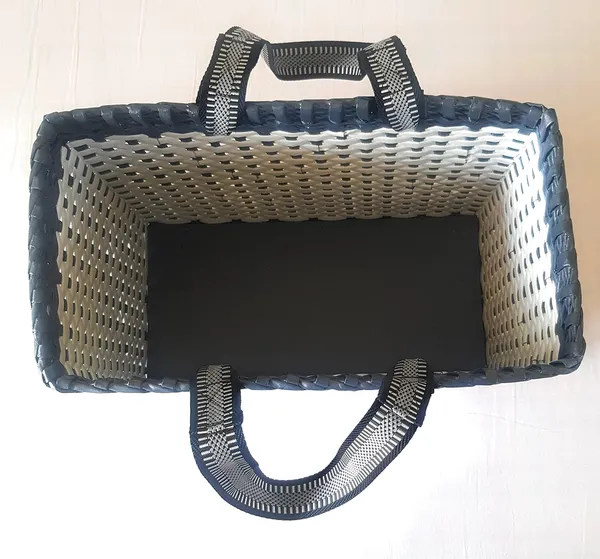 _Paperus,_White_&_Grey,_Large_Lunch_Bag_for_office,_Picnic_Basket,_Carry_Bag,_Tiffin_Basket,_Eco-Friendly,_Handmade,_of_Paper_Ropes_(in_Inch)_Height_11,_Length_14,_Base_7_-_Rectangular