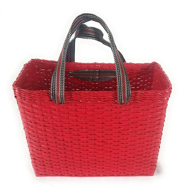 _Paperus,_Rectangular,_Red,_Large,_Picnic_Basket,_Lunch_Bag,_Tiffin_Basket_for_office,_Carry_Bag_for_Lunch_Box_&_Bottles,_Eco-Friendly,_Handmade,_Height_11_Length_14_&_7_Inch_Wide_Base