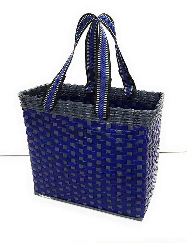 _Paperus,_Medium,_Blue_Grey_Lunch_Bag,_Picnic_Basket,_Carry_Bag,_Handbag,_Tiffin_Basket_for_Office;_Rectangular,_Eco-Friendly,_Handmade,_of_Paper_Ropes,_in_Inch_11_H,_12_L,_6_Wide_Base