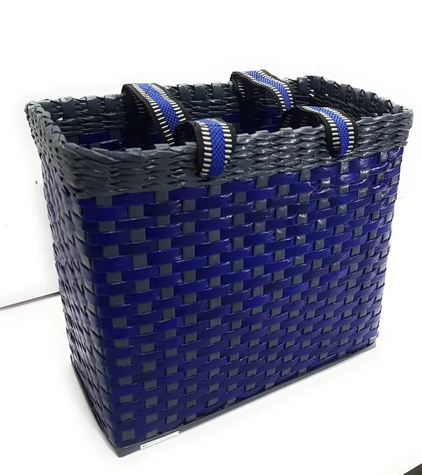 _Paperus,_Medium,_Blue_Grey_Lunch_Bag,_Picnic_Basket,_Carry_Bag,_Handbag,_Tiffin_Basket_for_Office;_Rectangular,_Eco-Friendly,_Handmade,_of_Paper_Ropes,_in_Inch_11_H,_12_L,_6_Wide_Base