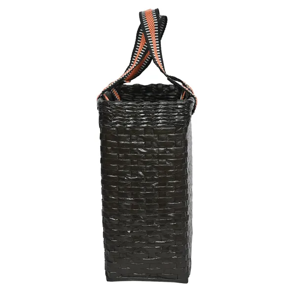 Sonas_Creation_PAPERUS_Re-usable_SMALL_Dark_Brown_Carry_Bag_|_Shopping_Bag_|_Handbag_|_Tiffin_Basket_|_Lunch_Bag,_Eco-friendly_Handmade_of_Paper_Ropes_11_In_Tall_10_In_Length_5_In_Wide_Base