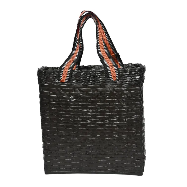 Sonas_Creation_PAPERUS_Re-usable_SMALL_Dark_Brown_Carry_Bag_|_Shopping_Bag_|_Handbag_|_Tiffin_Basket_|_Lunch_Bag,_Eco-friendly_Handmade_of_Paper_Ropes_11_In_Tall_10_In_Length_5_In_Wide_Base