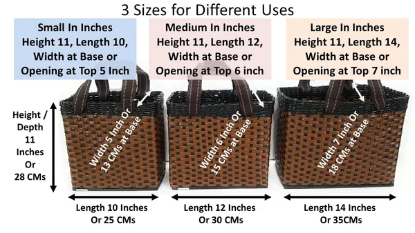 _Paperus_Re-usable_Small_Light_&_Dark_Brown_Carry_Bag,_Shopping_Bag,_Tiffin_Basket,_Lunch_Basket,_Eco-Friendly,_Handmade,_of_Paper_Ropes_11_in_Tall_10_in_Length_5_in_Wide_Base