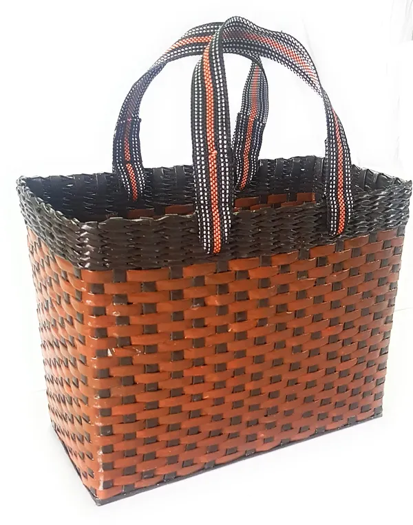 _Paperus,_Large,_Dark_&_Light_Brown,_Lunch_Bag,_Picnic_Basket,_Carry_Bag,_Tiffin_Basket_for_Office,_Rectangular,_Eco-Friendly,_Handmade,_of_Paper_Ropes,_in_Inch_11_H,_14_L,_7_Wide_Base